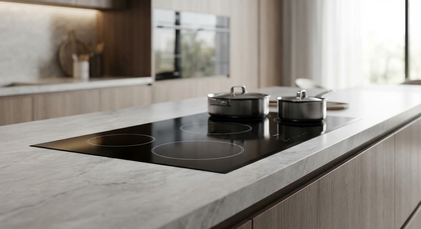 כיריים אינדוקציה מתחת לשיש – האם זה אפשרי? המדריך המקיף לבחירת הפתרון המושלם