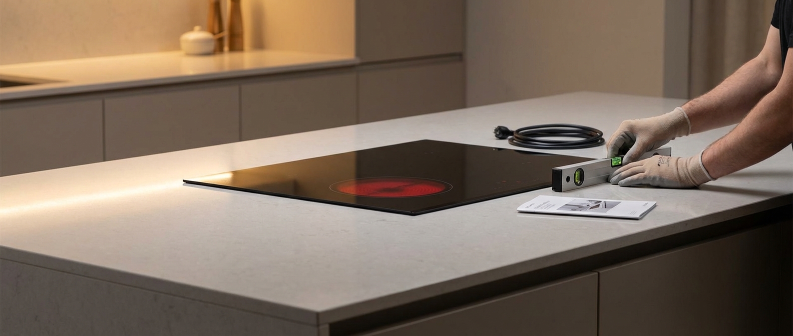 מדריך מקיף: התקנת כיריים אינדוקציה מתחת לשיש – הכל על התהליך המקצועי
